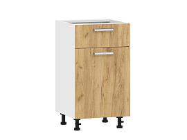 Борги 100.08 450 тумба кухонная / Белый/Дуб Крафт золотой