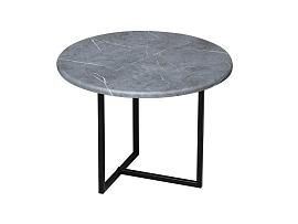 Скарлетт стол кофейный круглый черный мрамор/черный