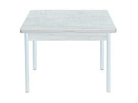 Симпл стол обеденный раскладной / бетон белый/белый