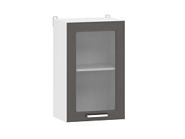 Вокс 100.30 450 шкаф навесной витрина / Белый/Графит