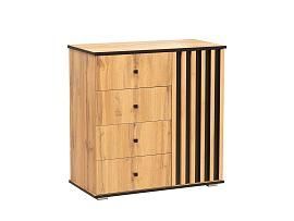 Комод Либерти 51.05 (опора h20) Дуб Вотан/Черный