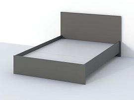 Кэт-1 кровать  арт. 017 настил 1,4 - Графит