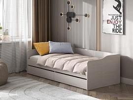 КР 1 кровать универсальная + основание бескаркасные ламели / Ясень светлый