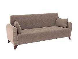 Эдвин М диван-кровать 3-х местный / велюр джоя 014 кофе