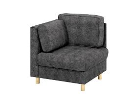 Кресло Шелдон / велюр Sierra 9 темно-серый