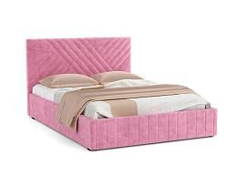Кровать Гамма 1600 велюр тенерифе розовый
