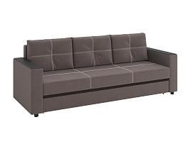 Смарт диван-кровать 3-х мест / велюр Parma 14 коричневый