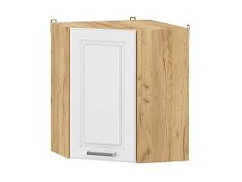 Вокс 100.34 шкаф навесной угловой / Дуб крафт золотой/Меренга