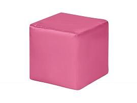 Пуф Куб оксфорд розовый