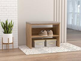 Обувница мягкая 600 - Дуб золотой/Бежевый 