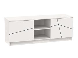 67.23 Брандо тумба под ТВ 1400 МДФ геометрия  - Белый