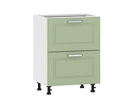 Вокс 100.05 600 тумба кухонная / Белый/Фисташка
