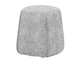 Пуф Шелдон / велюр Sierra 1 светло-серый