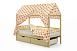 Детская кровать-домик Бельмарко Svogen бежевый с ящиками