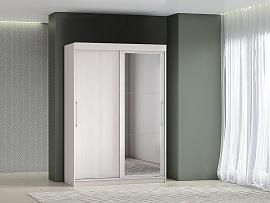 Шкаф-купе арт. 007 1,5 м зеркало / Ясень анкор светлый