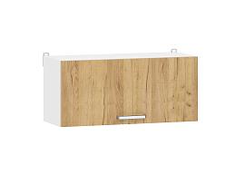 Борги 100.38 800 шкаф навесной / Белый/Дуб Крафт золотой