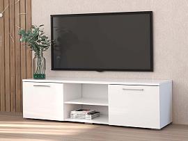 ТВ тумба 1500 - Белый/Белый глянец