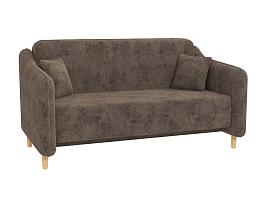 Селена диван-кровать - велюр Панда браун шоколад