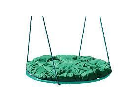 Качели ГНЕЗДО с подушкой 0,8 м, без оплётки зеленое зеленая подушка