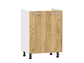 Борги 100.04 600 тумба под мойку / Белый/Дуб Крафт золотой