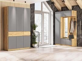Прихожая Авиньон 1 / Дуб золотой/Графит