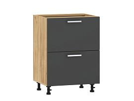 Борги 100.05 600 тумба кухонная / Дуб Крафт золотой/Антрацит