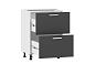 Борги 100.05 600 тумба кухонная / Белый/Антрацит