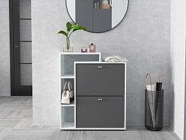 Обувница №4 - Белый/Графит