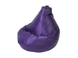 Кресло мешок груша L Оксфорд фиолетовое