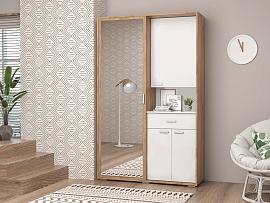 Прихожая Иннэс-4 - Дуб крафт золотой/Белый