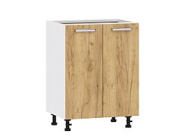 Борги 100.02 600 тумба кухонная / Белый/Дуб Крафт золотой