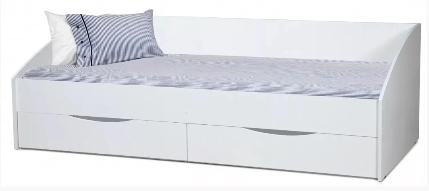 Кровать Фея - 3 одинарная симметричная (900х2000) белый