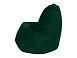 Кресло мешок груша L зеленый велюр