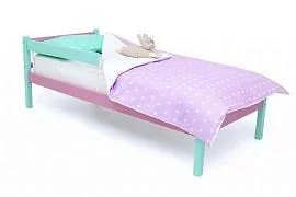 Детская кровать Бельмарко Svogen classic мятный-лаванда с бортиком