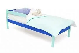 Детская кровать Бельмарко Svogen classic мятно-синий с бортиком