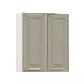 Маргарита шкаф навесной 600 2 двери Белый/Имбирь структурный