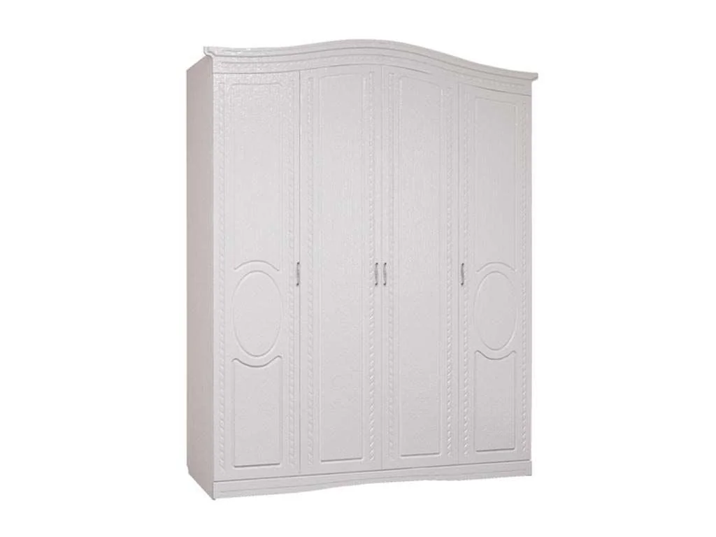 ГЕРТРУДА М1 шкаф 4-х дверный белая лиственница/ясень жемчужный