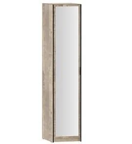 НМ 014.02 Шкаф для одежды с зеркалом Фолк Дуб Гранж песочный