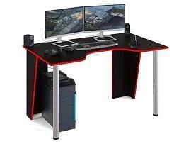 Игровой компьютерный стол КСТ-18 Черный/Красный