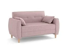 Диван-кровать Хэппи М велюр велутто пастельно-розовый 11
