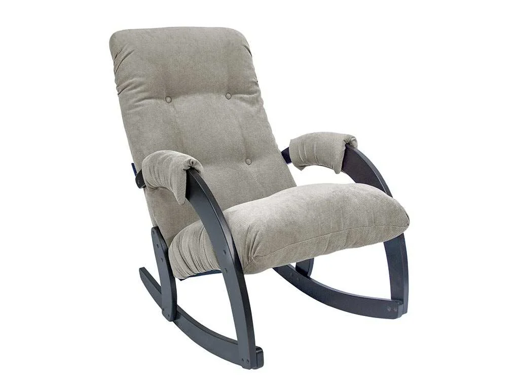 Кресло-качалка Модель 67 шпон венге/Верона лайт грей