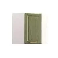 Софи шкаф навесной угловой Белый/Дуб Зелёный