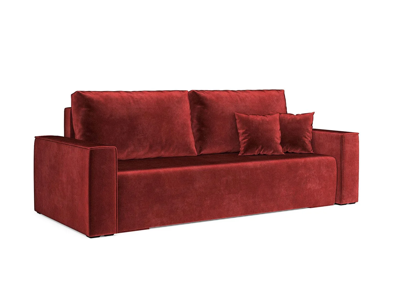 Диван Манхэттен бархат красный  STAR VELVET 3 DARK RED