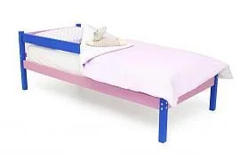 Детская кровать Бельмарко Svogen classic синий-лаванда с бортиком