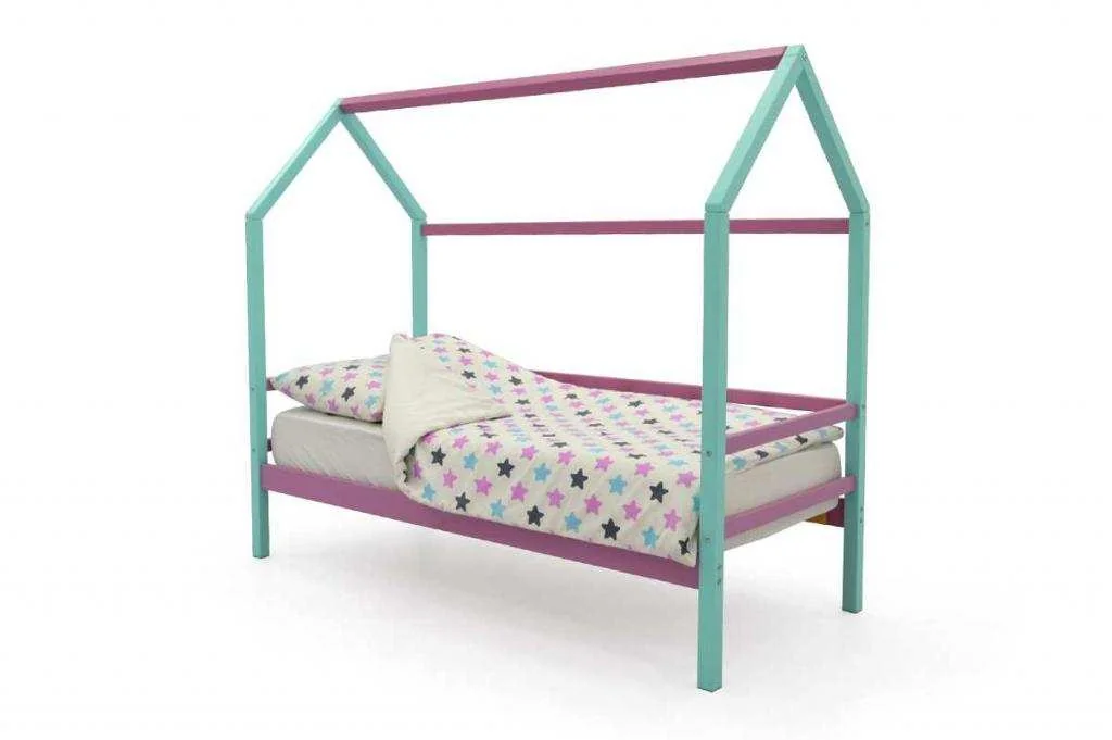 Детская кровать-домик Бельмарко Svogen мятный-лаванда